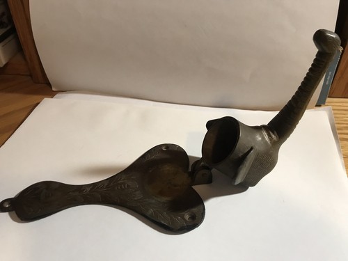 Vintage Solid Brass Elephant Door Knocker - Made in India