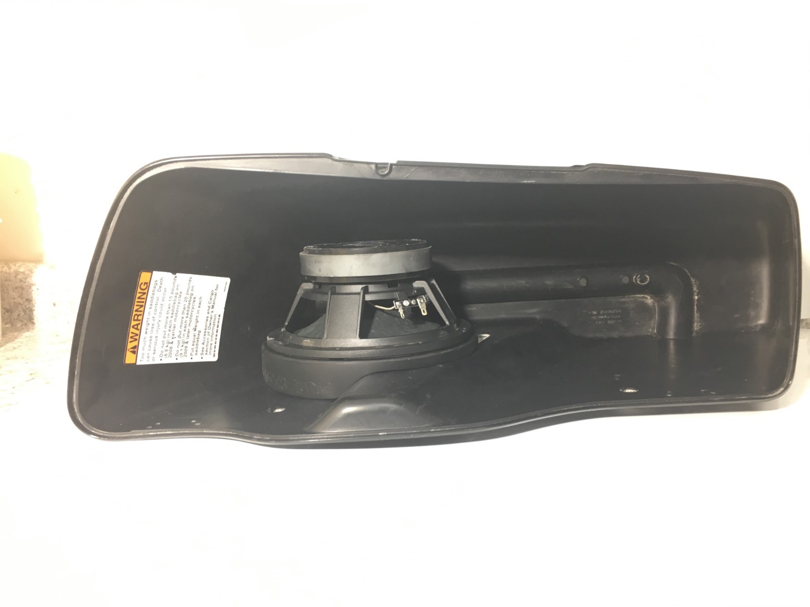 8" Front Harley Saddlebag Speaker Mounting Ring Adapters 1994-2013