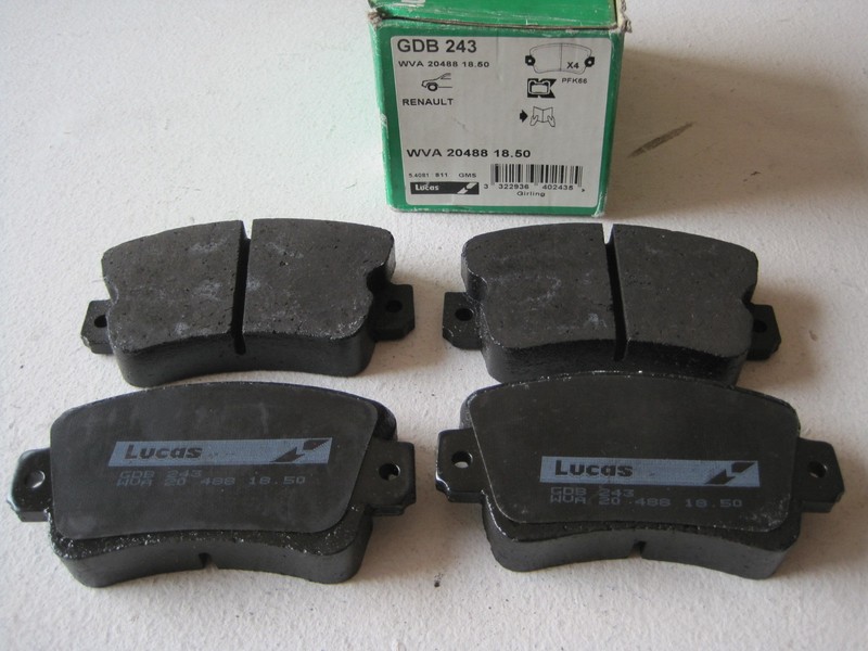 Plaquettes Frein Lucas Gdb243 - Renault 20 - 30 - Trafic