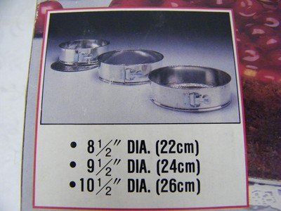 Vintage Cooks Tools 2 Springform Pan Set of 3