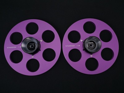  STUDEVOX Pair 1/4 10.5'' Tape Reel + NAB ADAPTER For Reel To Reel Tape Recorde