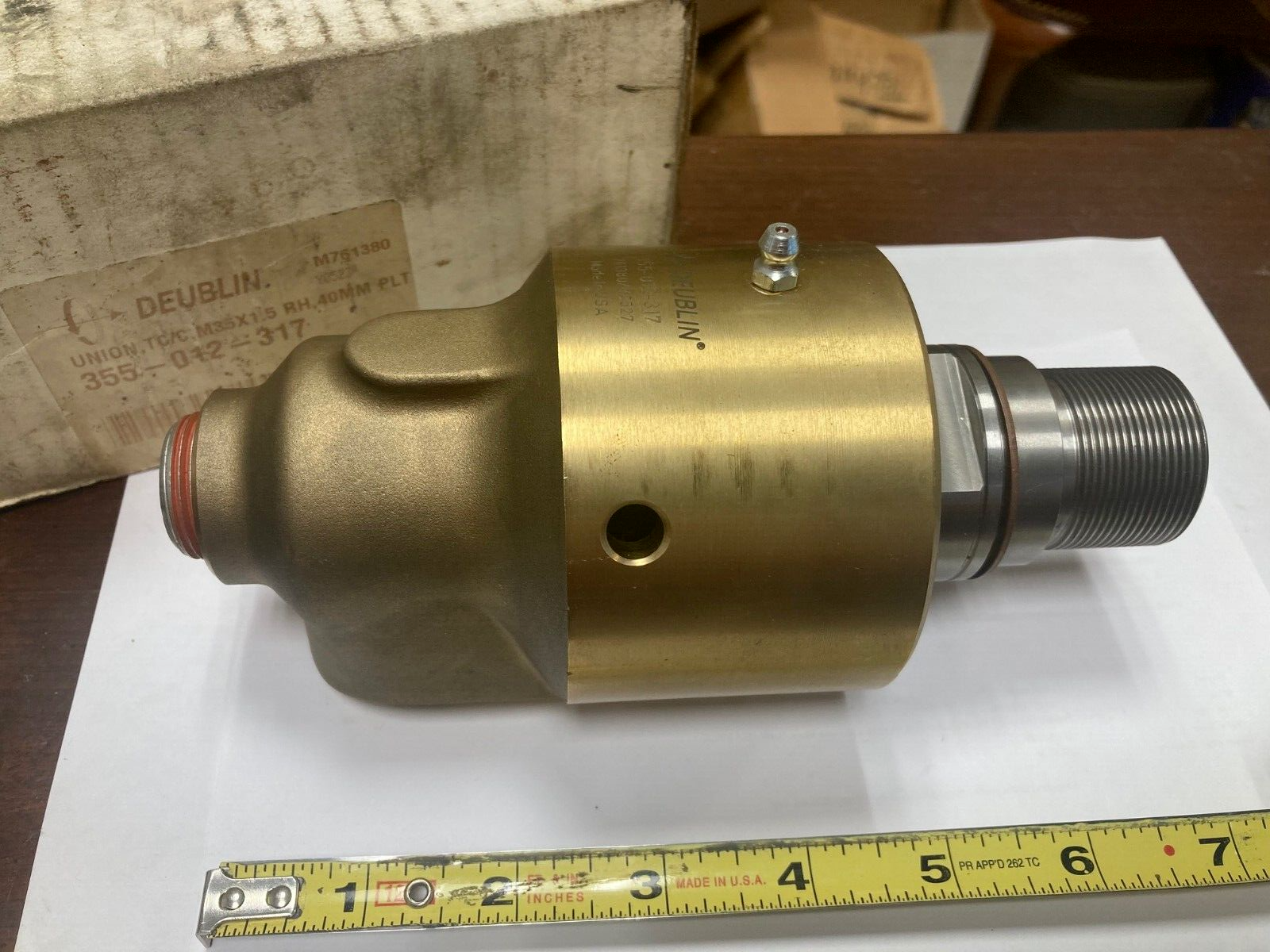 Deublin 355-012-317, Rotary Union,TC/C, M35x1.5, RH, 40mm
