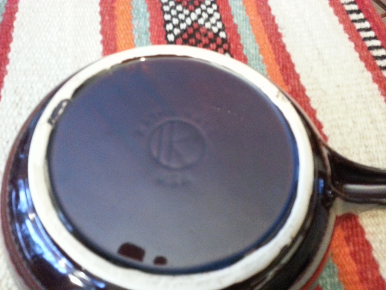 McCoy Brown Drip Kathy Kale Ceramic Serving Dish w/ handle & cover, collectible