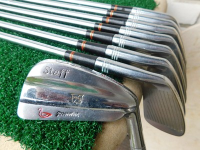 1988 WILSON STAFF Forged Goose Neck (3i-PW) Iron Set w/ Stiff Shafts
