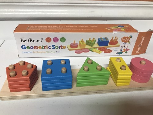 bettroom geometric sorter wooden toy
