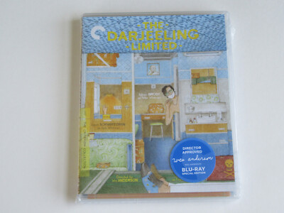 THE DARJEELING LIMITED (Blu-ray 2010, Criterion) Wes Anderson SIGNATURE STICKER!