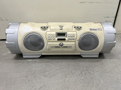 JVC RV-NB10W Kaboom Subwoofer AMFM CD & Tape Boombox JVC RV-NB10W Kaboom Subwoofer AMFM CD & Tape Boombox