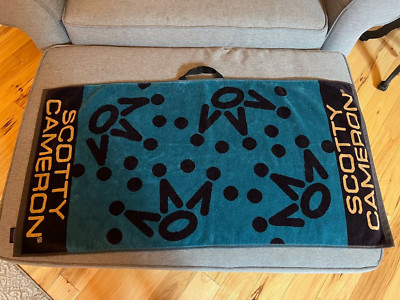 New Scotty Cameron Gallery 7 Point Crown Golf Towel Blue/Black
