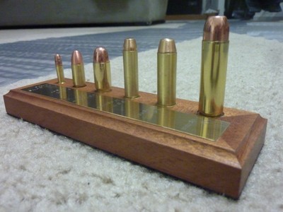 Vintage Hunting Bullet Display
