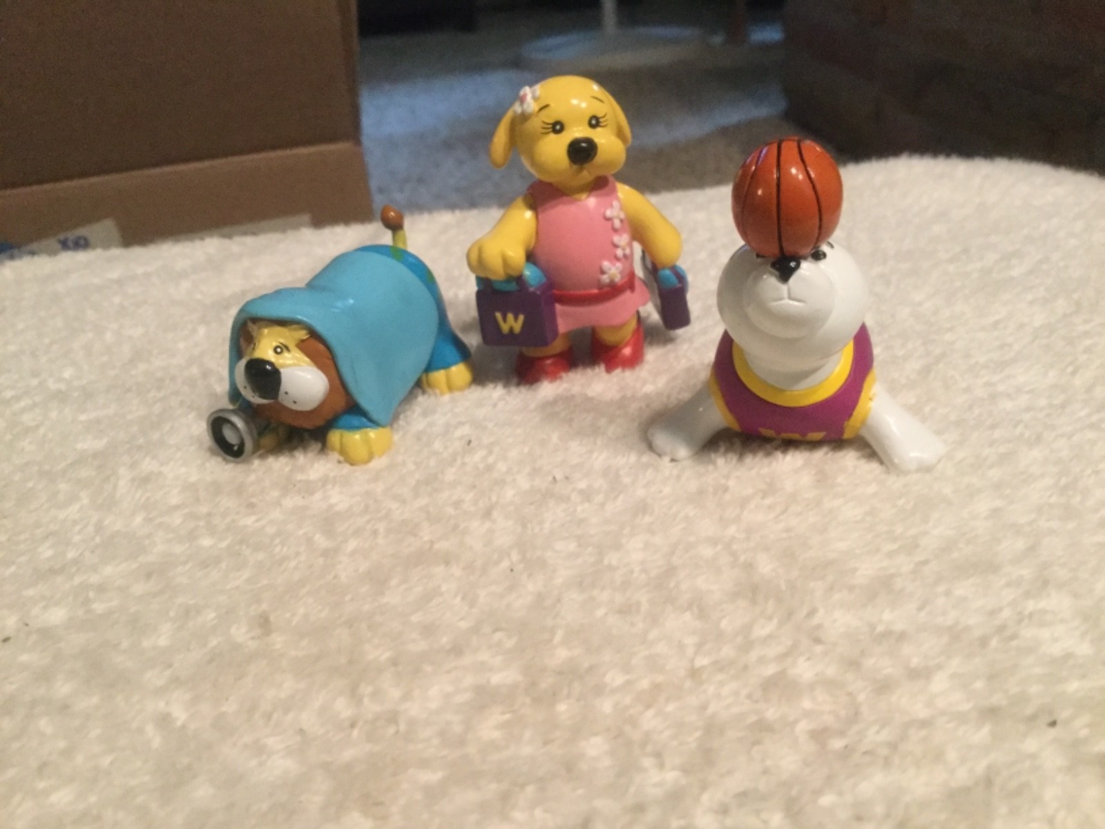 Ganz Webkinz Figures Set of 3 DogS, Seal.  no codes