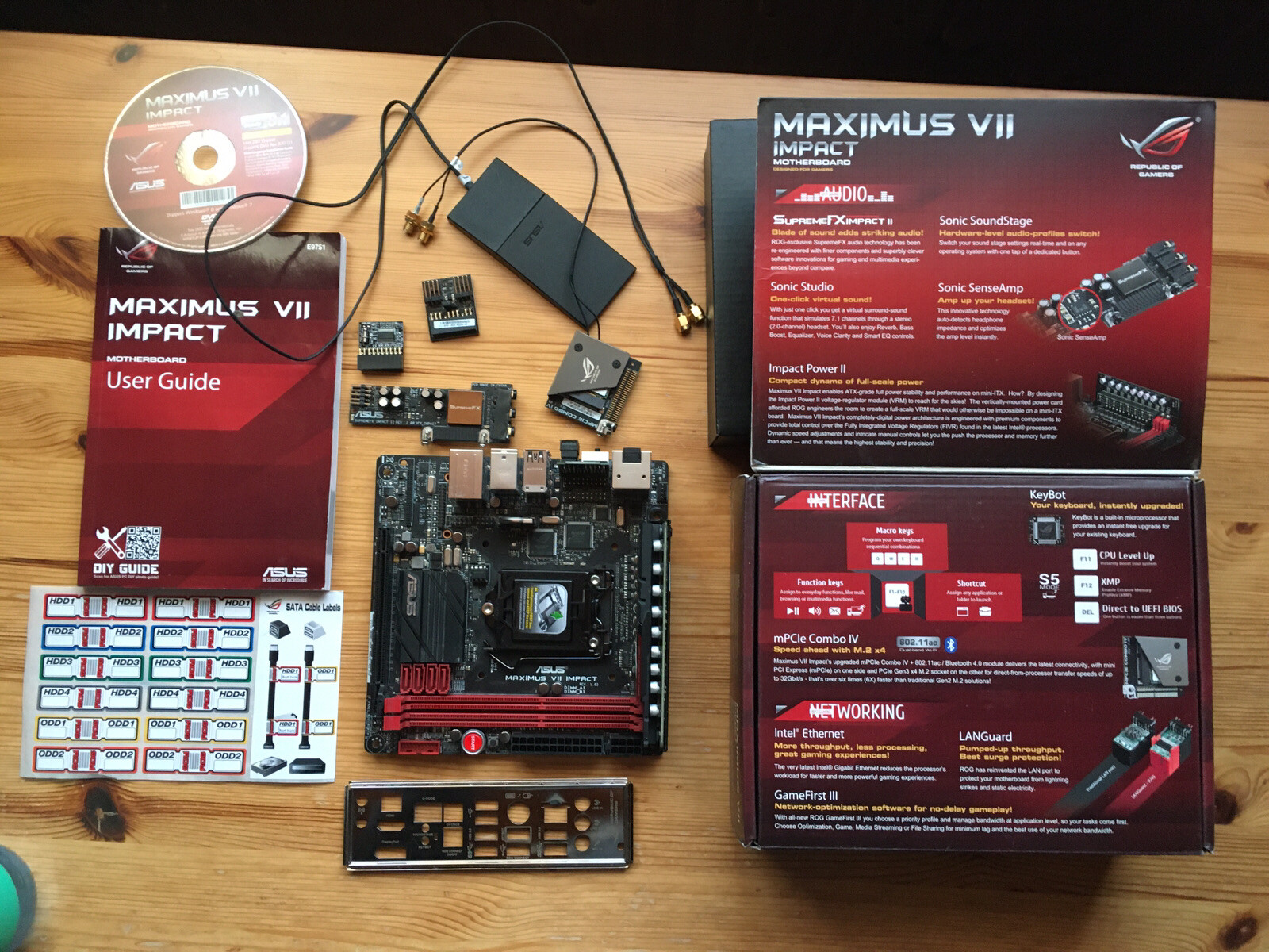 Asus ROG Z97 Maximus VII Impact mITX Mainboard, Sockel 1150