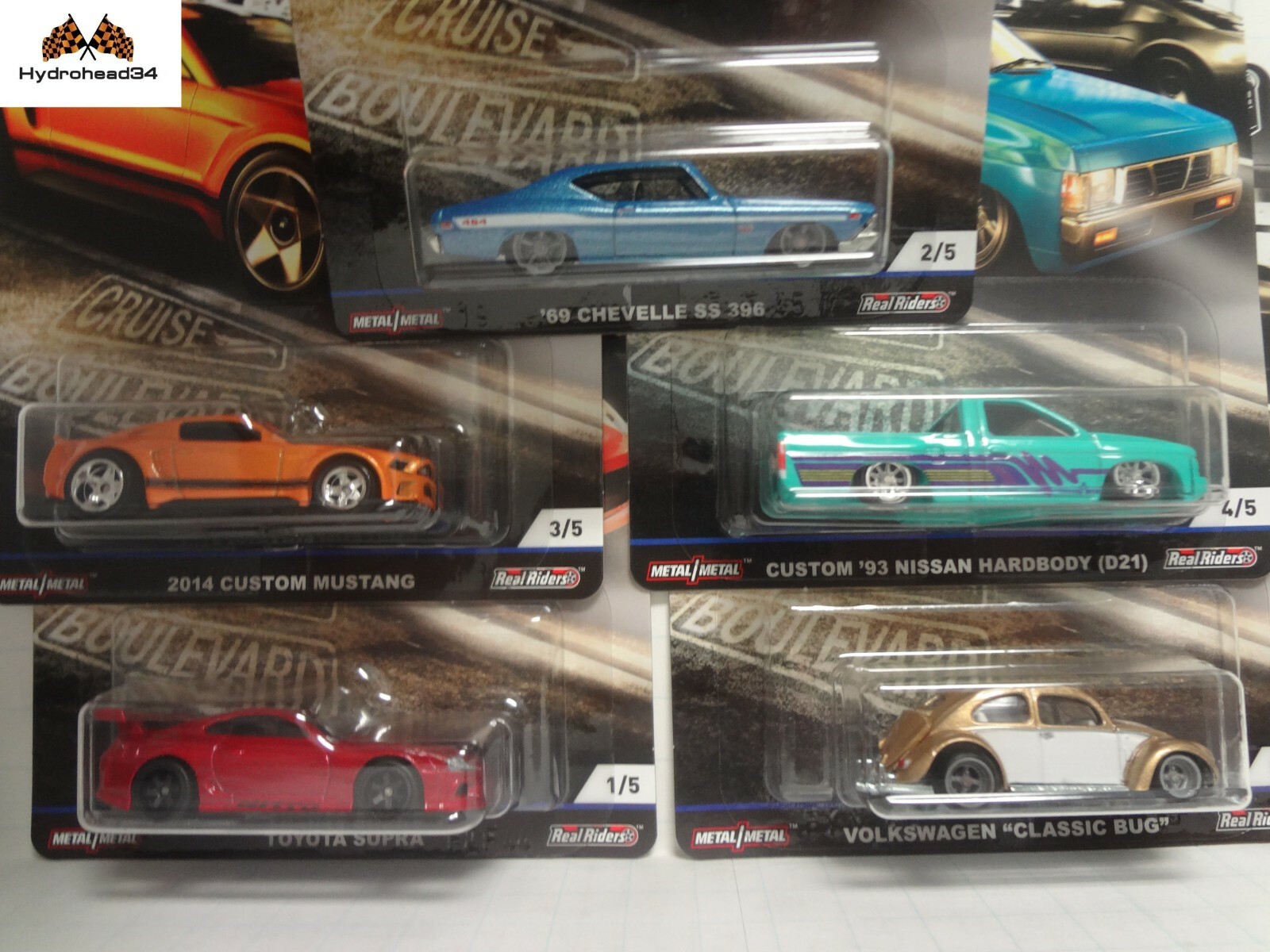 Hot Wheels Car Culture FPY86-956M Set of 5 cars Supra Mustang