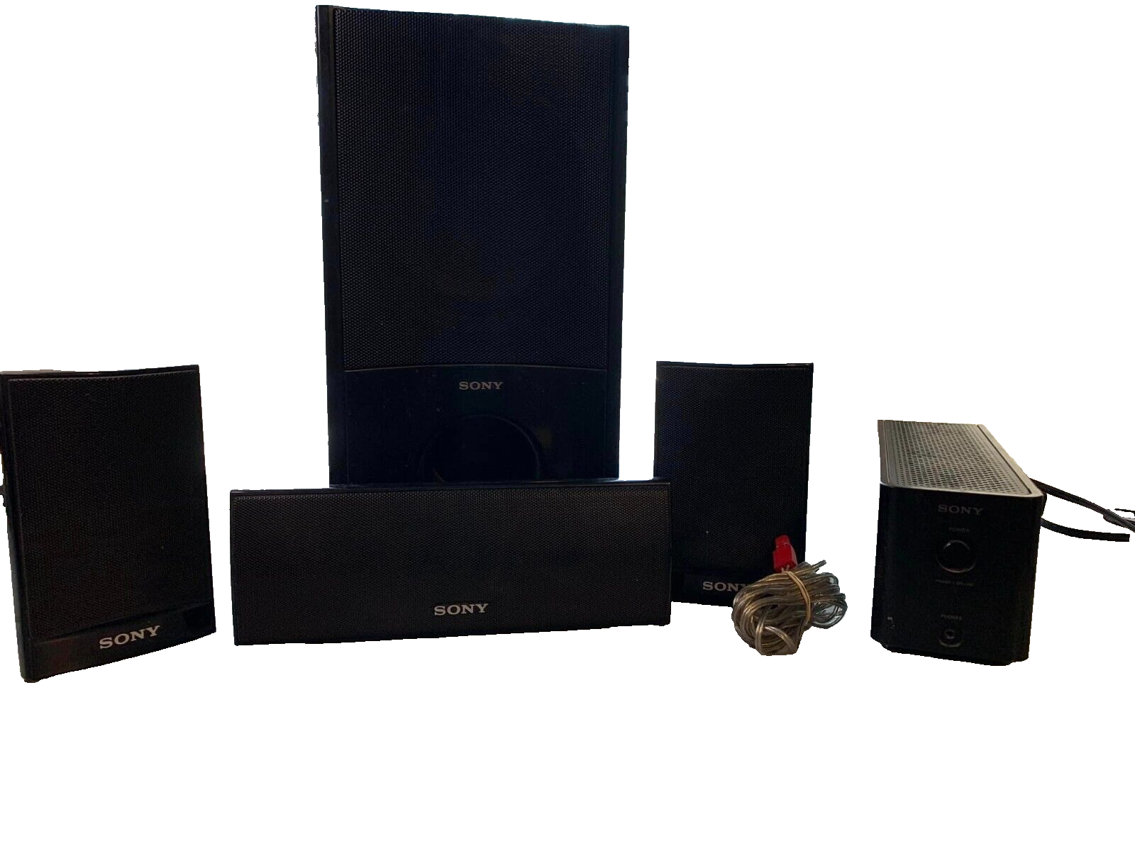 Sony surround sound speaker system- 5 speakers, 1 sub SS-TS9