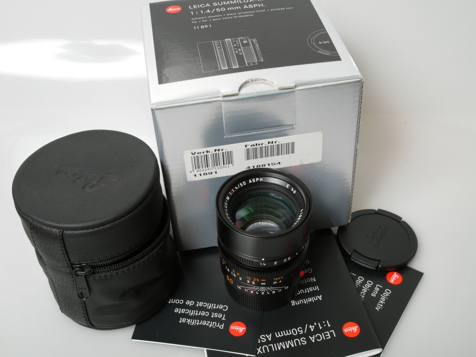 LEICA Summilux 50mm 1.4（6Bit） Leica Summilux-M 1.4/50mm ASPH. schwarz 6Bit | Leica Camera