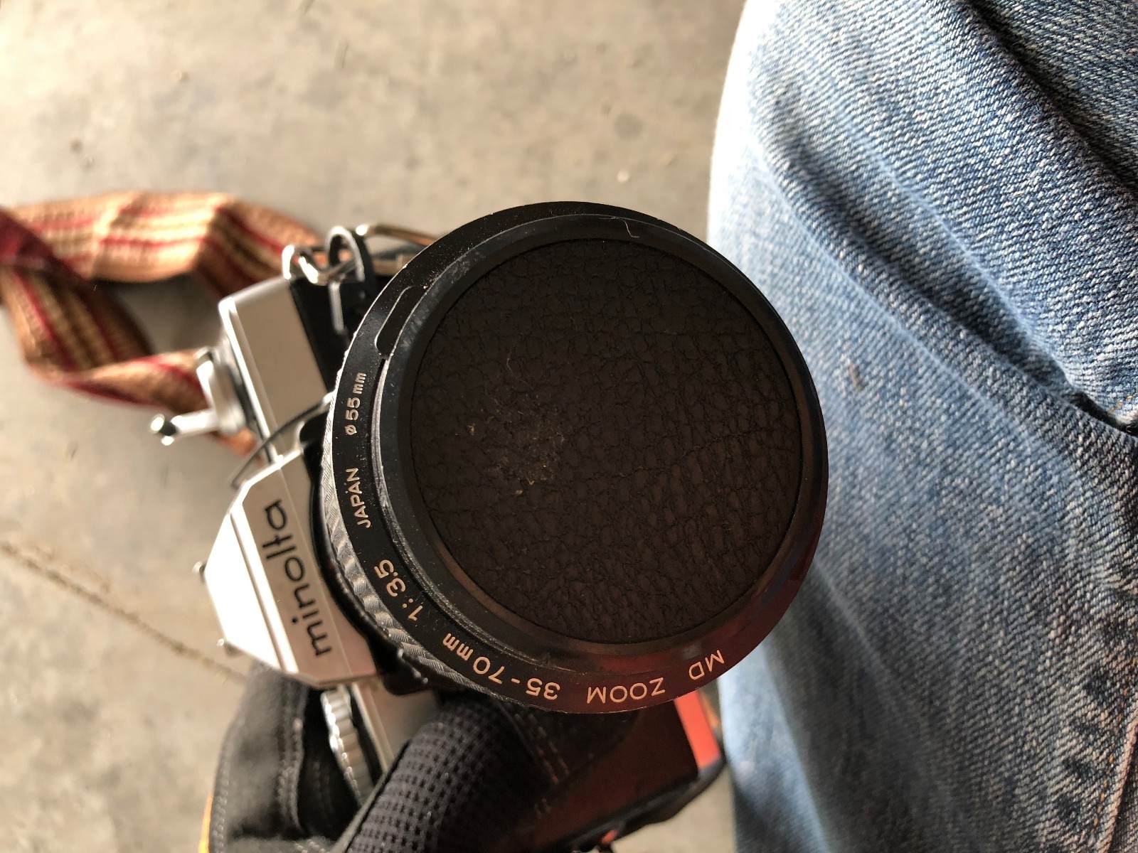 Vintage Minolta Camera with MD Zoom 35-70 25-70MM 1:3.5