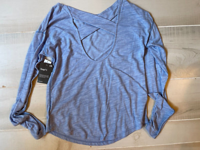 Gap Fit blue breathable  criss cross back  top size S women's NWT