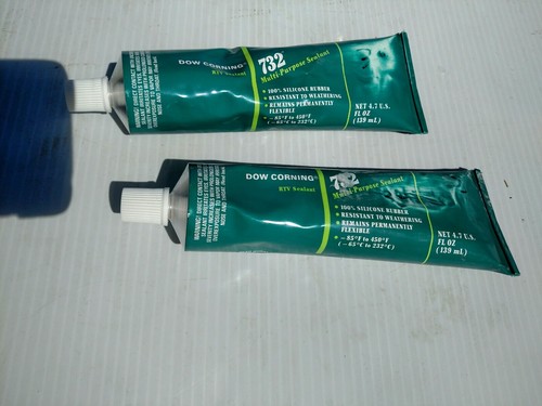 DOW CORNING 732 3 OZ PREMIUM QUALITY RTV SEALANT , LOT OF TWO SEALED TUBES.