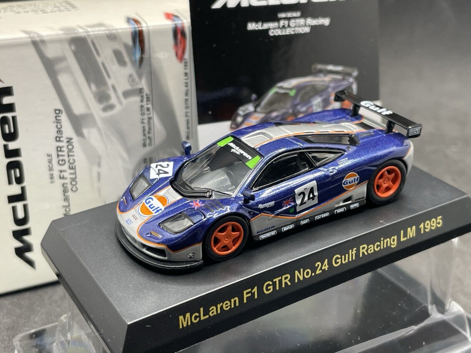 Kyosho 1/64 Mclaren F1 GTR collection No.24 Gulf Racing LM Kyosho 1/64 Mclaren F1 GTR collection No.24 Gulf Racing LM