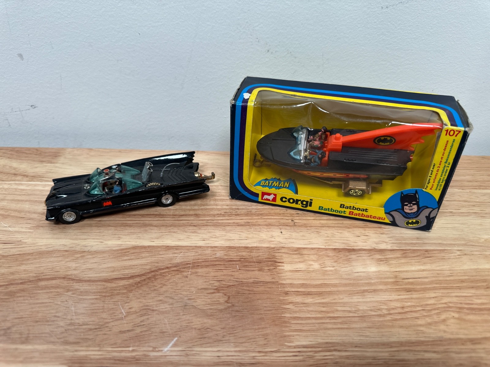 Vintage Corgi Toys Batmobile and Batboat - Fast Free Shipping! | eBay