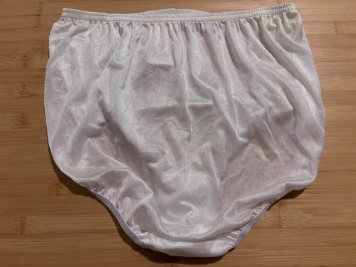 Intimate Fashions by Teri Sheer Nylon Brief Panties 331 White Size 7