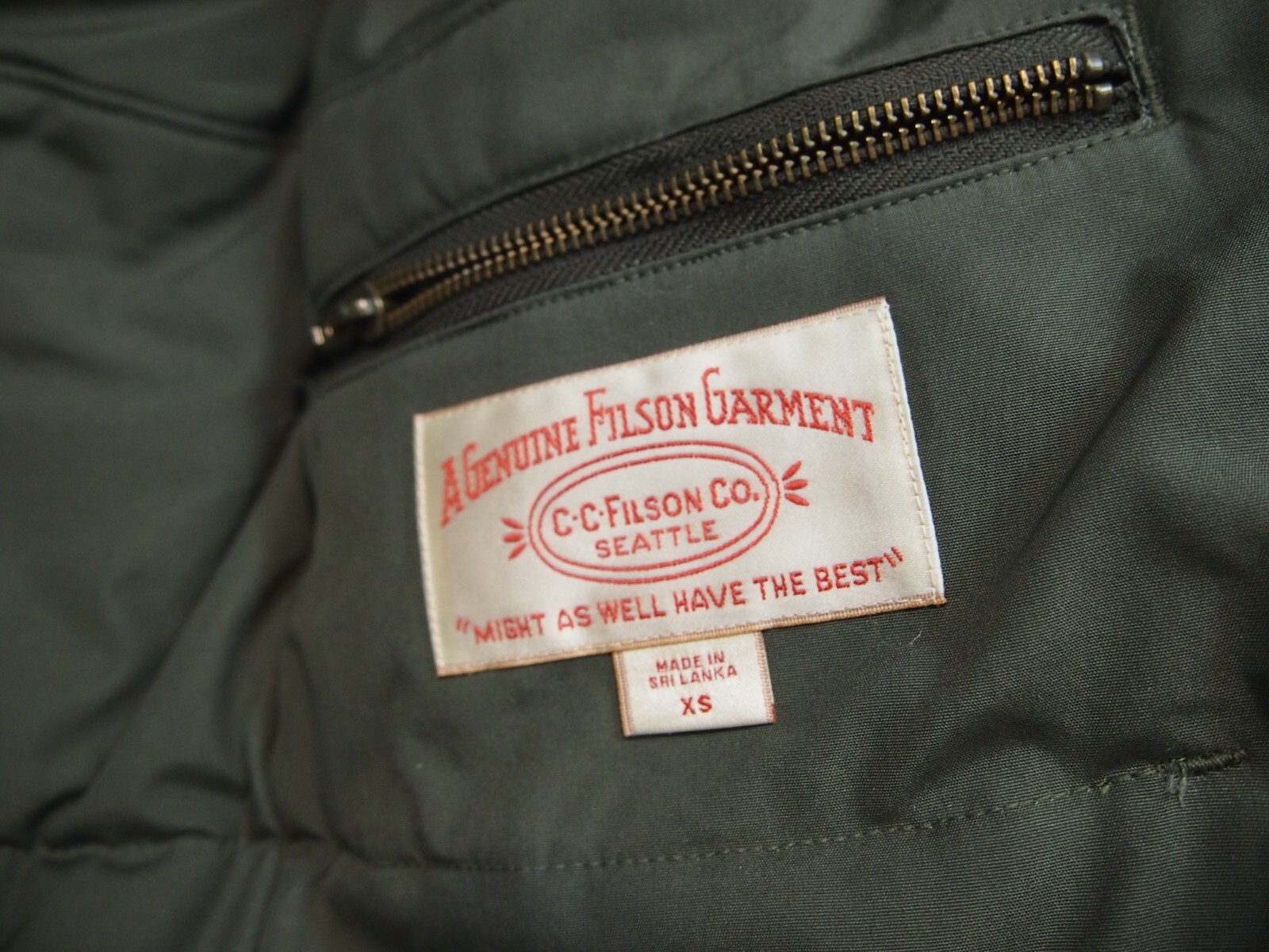 Pre-owned Filson 100% Wax Cotton Ranger Insulated Hooded Field Jacket Xs $595 Green