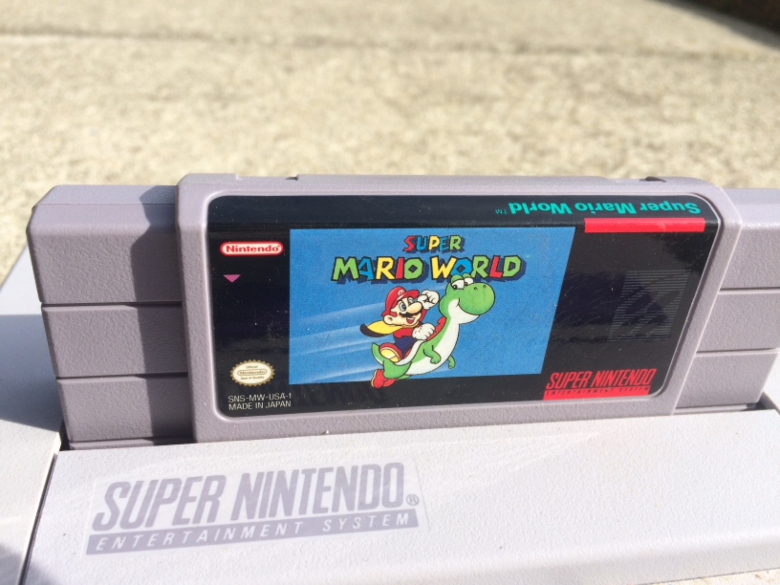 Super Nintendo Entertainment System + Super Mario World Snes Console