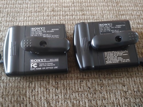 Sony WCS-999 Wireless Microphone System 999T Transmitter 999R Receiver