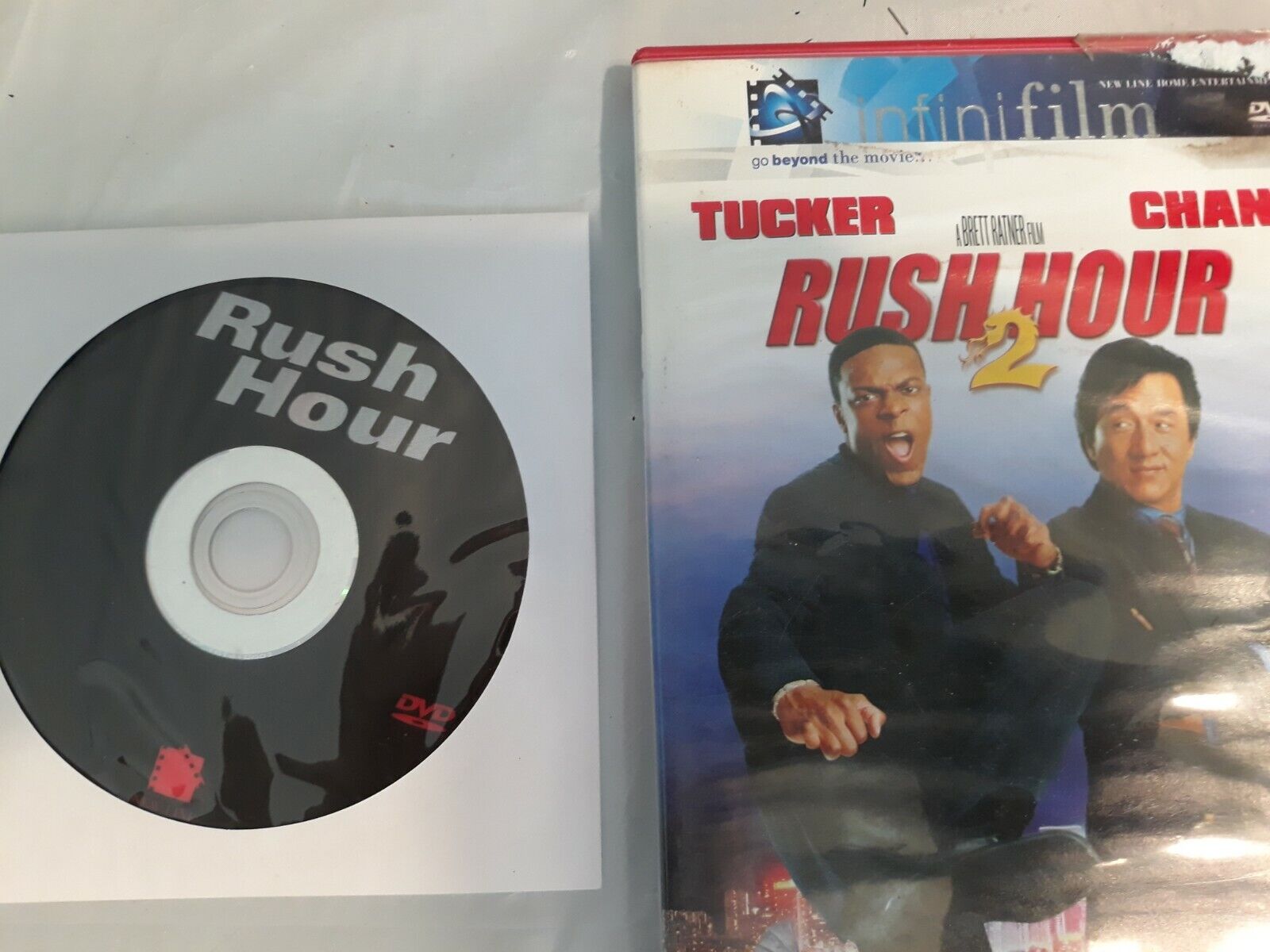 RUSH HOUR 1 & 2 (DVD, New Line Films) Chris Tucker, Jackie Chan RUSH HOUR 1 & 2 (DVD, New Line Films) Chris Tucker, Jackie Chan