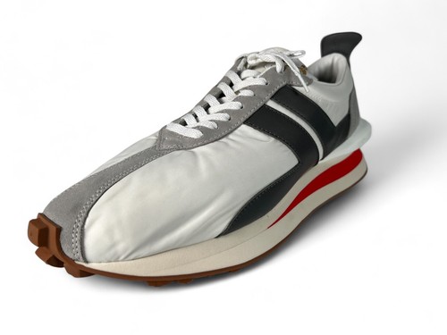 Pre-owned Lanvin White Nylon Runner Sneakers Size Us 16, Eu 49 Made In Portugal