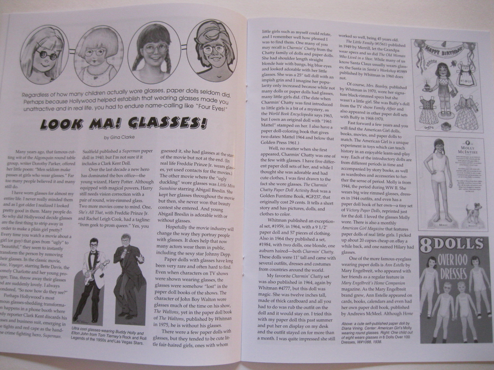 Paperdoll Review Magazine Issue #45, 2009-Royalty, PDs w/Glasses, Coles Phillips