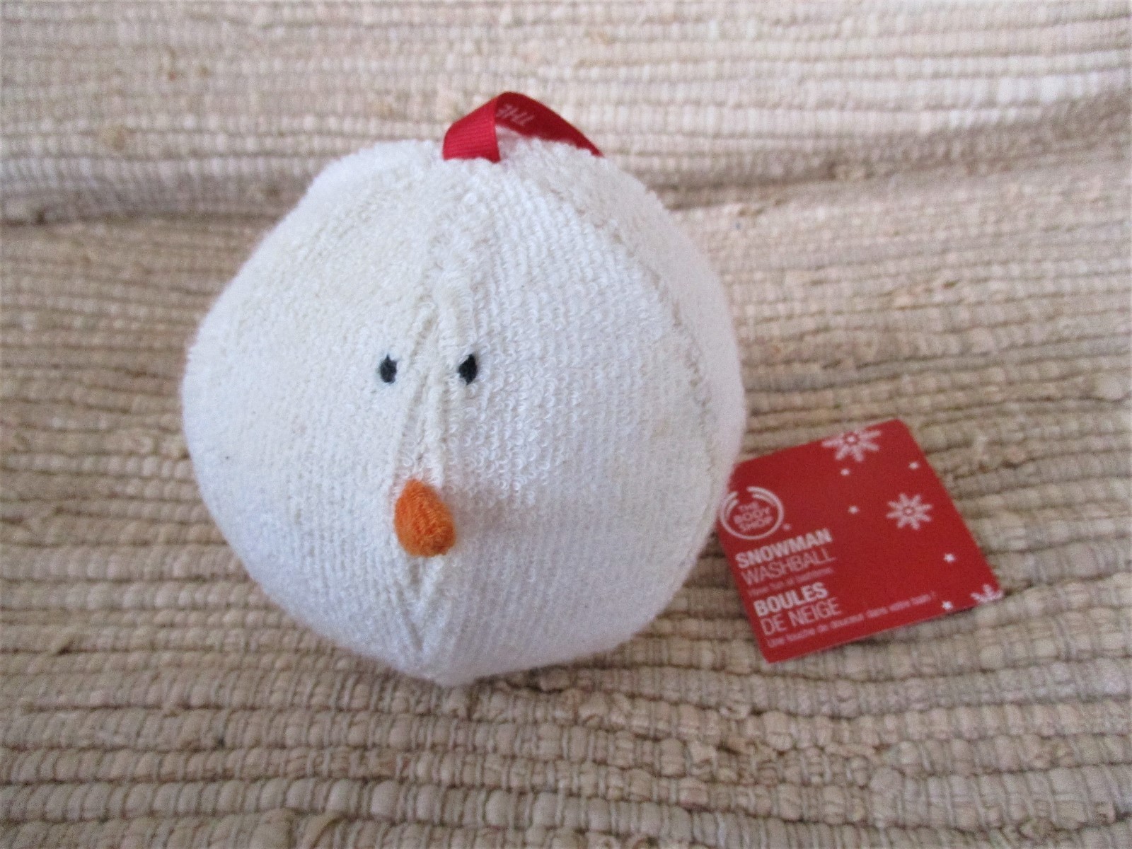 The Body Shop Snowman WashBall Plush Stuffed 5