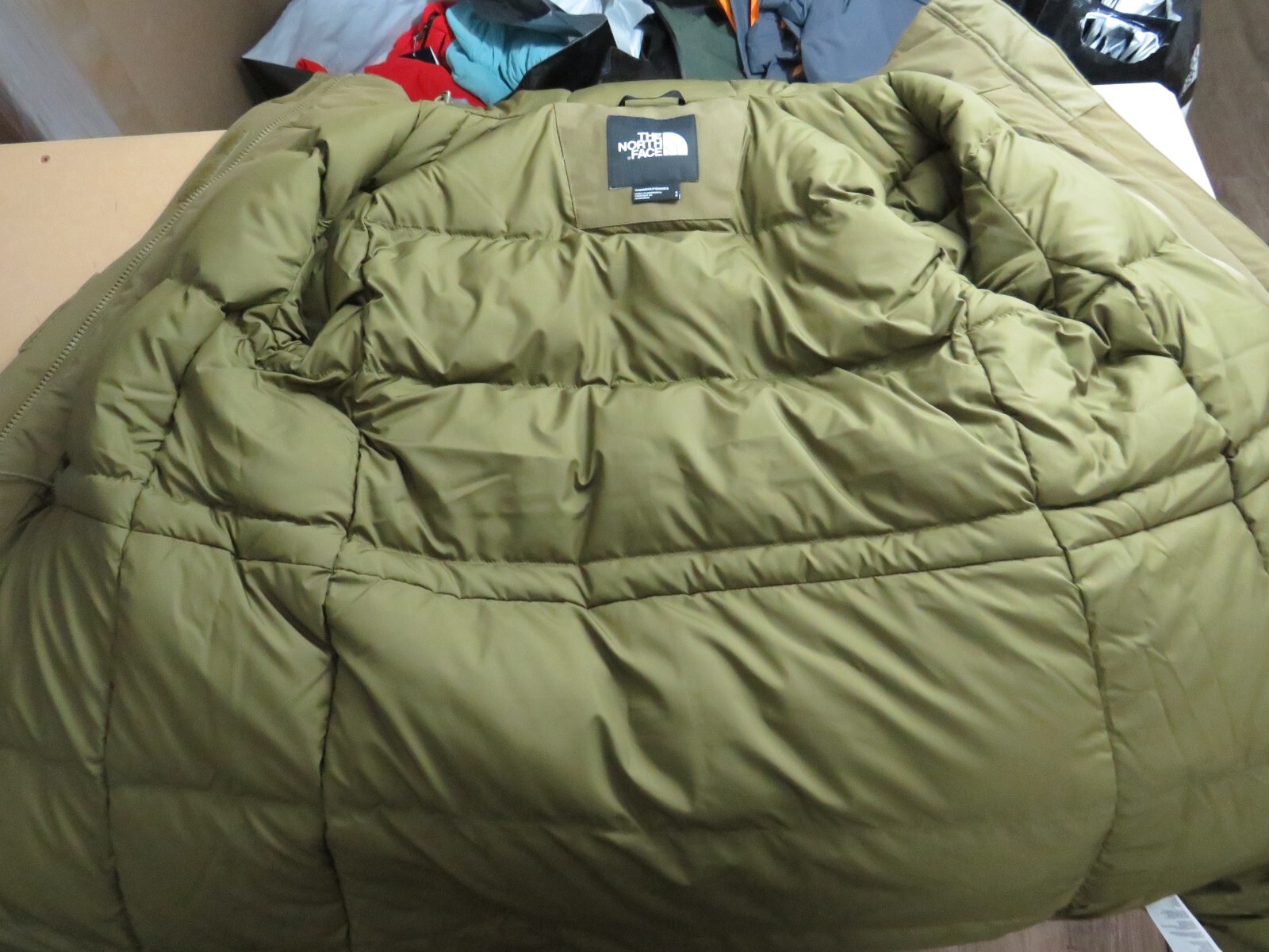 Pre-owned The North Face Womens  Arctic Parka 2 Down Waterproof Warm Winter Jacket - Olive In Military Olive Green