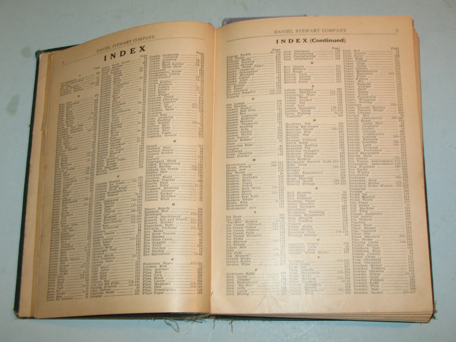 1900s DANIEL STEWART CO. CATALOG, OLD GIBRALTAR DRUG HOUSE,INDIANAPOLIS~ rare!!!