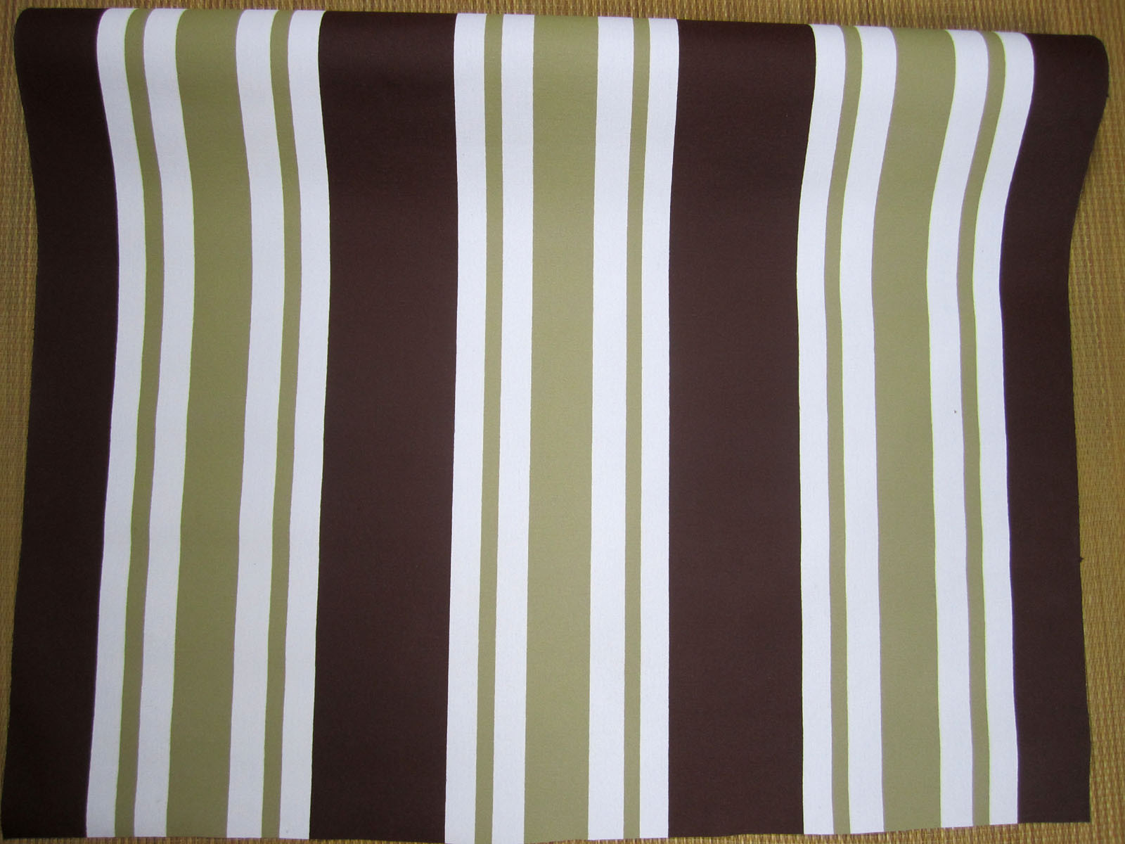 Vintage PAINTED CANVAS Striped Awning Fabric, Folding Camp Chair, Travel Trailer