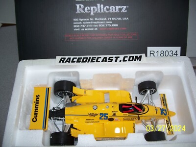 ''RARE''   #25  AL UNSER CUMMINGS  1987 INDY 500 WINNER  REPLICARZ MARCH 86C  1/18