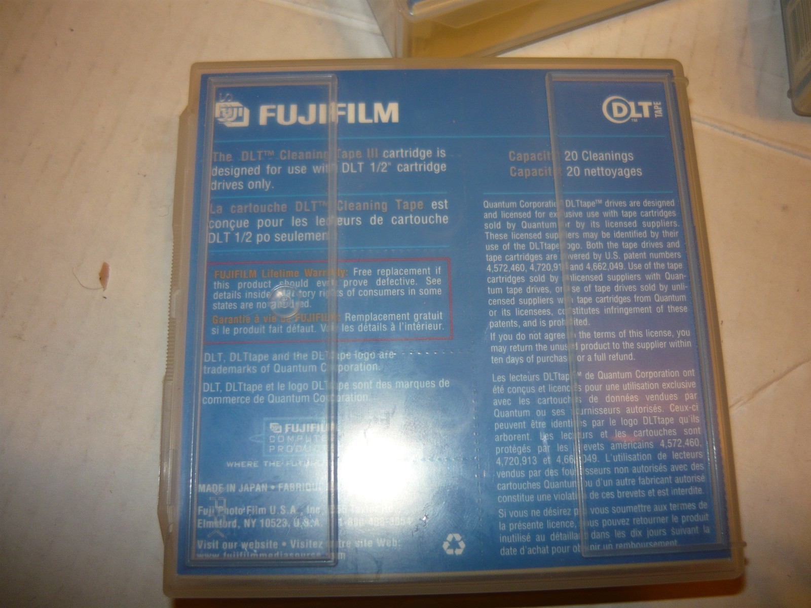 Fugi FUJI FILM DLT III Cleaning *Sealed Package Includes (5) Tapes* (H3) + 3