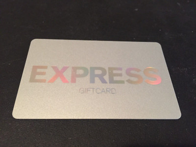 EXPRESS Classic Logo Silver on Silver ( 2010 ) Gift Card ( $0 )