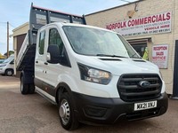 2021 Ford Transit 2.0 EcoBlue 130ps TRW Double Cab Tipper CHASSIS CAB Diesel Man