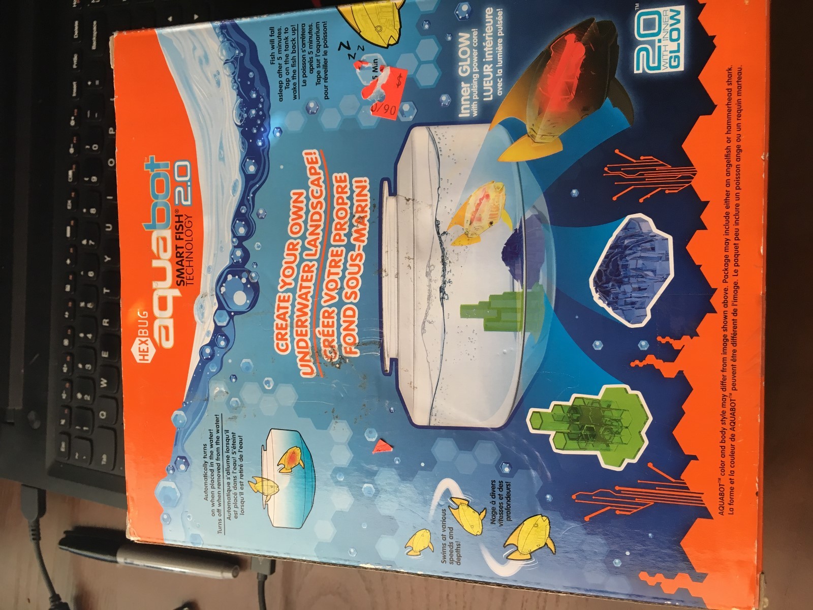 Hexbug Aquabot Smart Fish Technology 2.0 Bowl Hammerhead Shark NIB