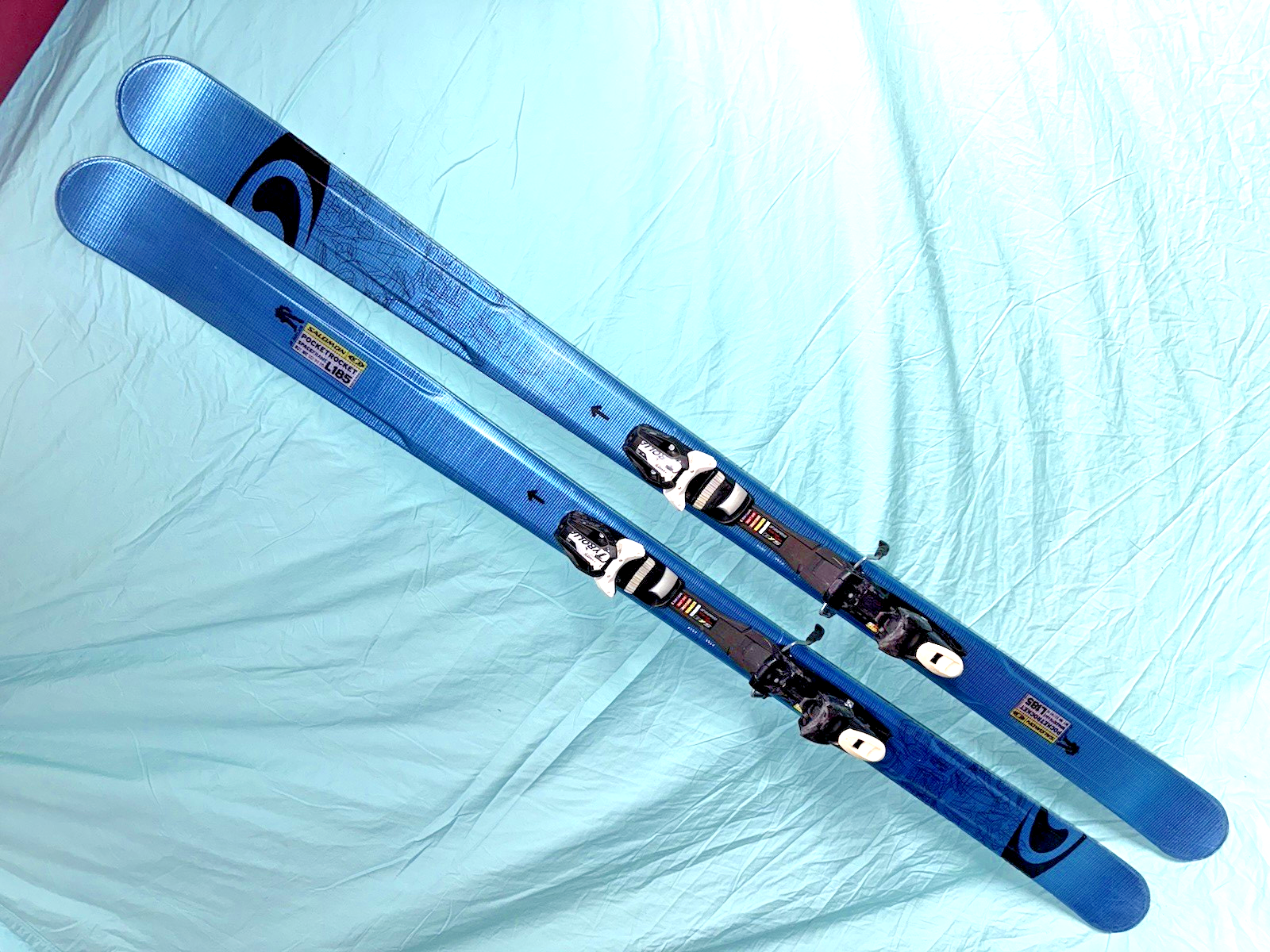 🔥 SALOMON Pocket Rocket 185cm SKIS Tyrolia Sympro SP13 Demo