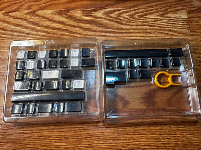 Glorious PC Gaming Race Aura Black Keycaps Partial Set Of Keys C4/C5