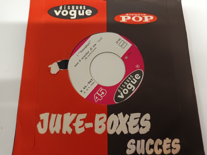 45t Jukebox -I Trovatori â Non Ti Scordar Di Me / - Rock Twist   1962 Comme Neuf