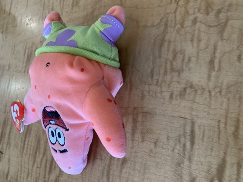TY PATRICK STAR BEANIE BABY FROM SPONGEBOB SQUAREPANTS 7 2004