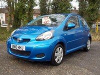 2010 Toyota AYGO 1.0 VVT-i Blue 3dr HATCHBACK PETROL Manual