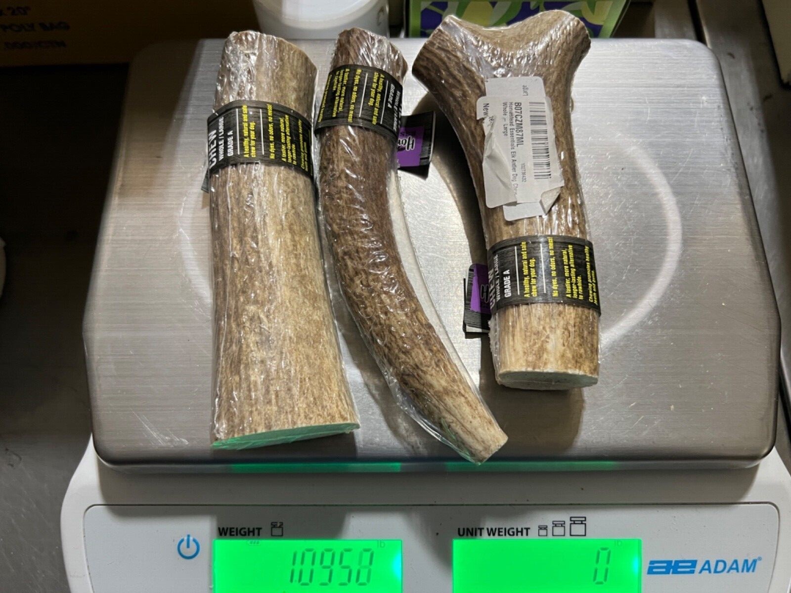 Bulk USA Elk Antler Dog Chews By The Pound Grade A Dog/Craft SPLIT or WHOLE