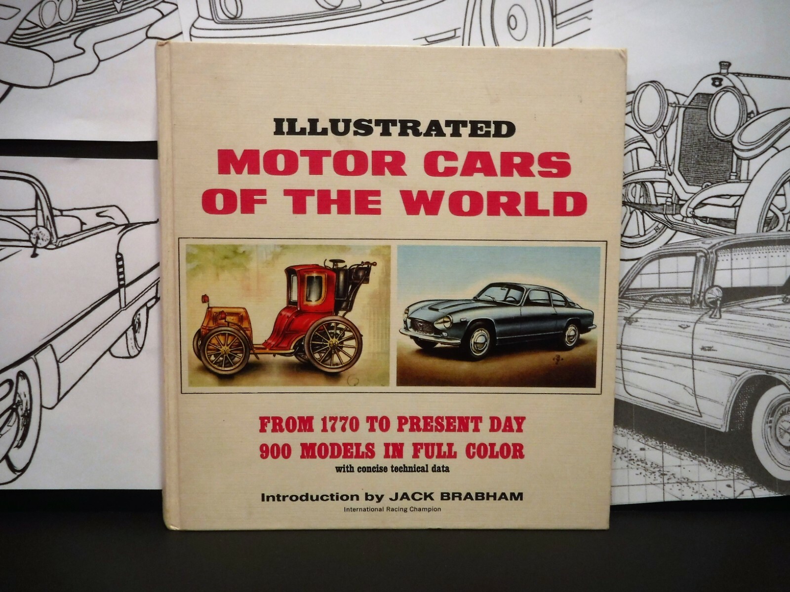 ILLUSTRATED MOTORCARS OF THE WORLD By Piet Olyslager, 1967