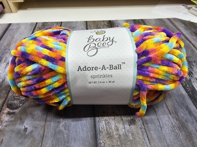 Baby Bee Adore-A-Ball SPRINKLES Yarn New CHENILLE