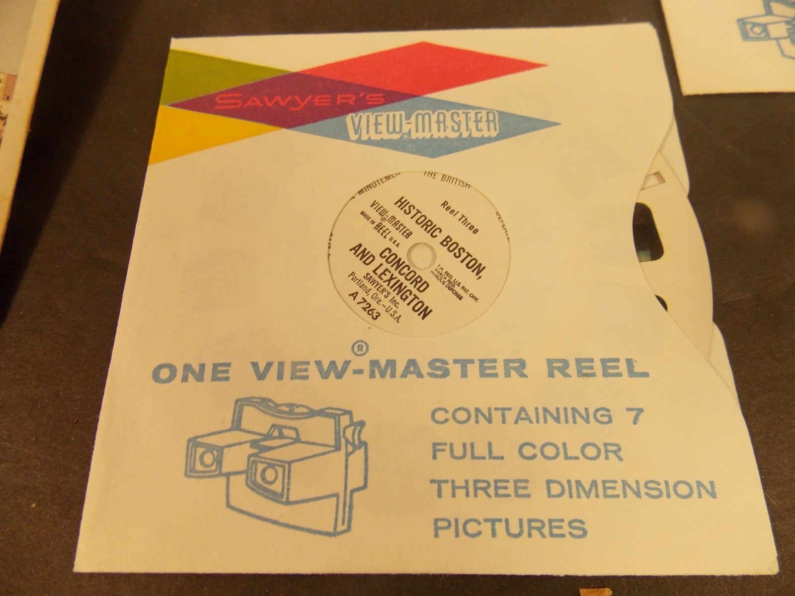 View-Master A726, Boston, MA, 3 Reel Set
