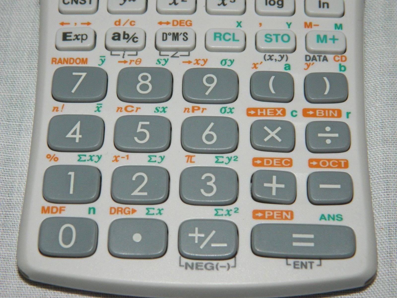 SHARP EL-520W Advanced D.A.L Twin Power Solar Scientific Calculator White