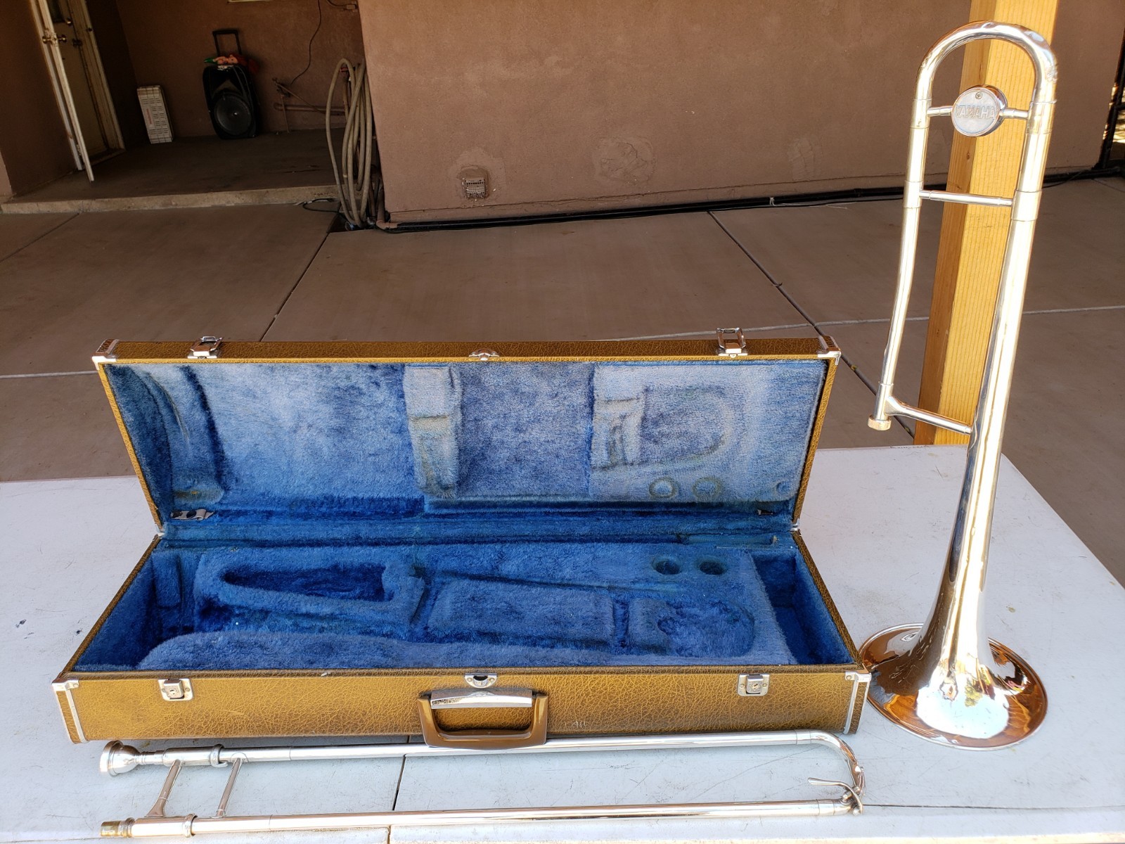 Trombone Yamaha silver YSL-352S ready to play